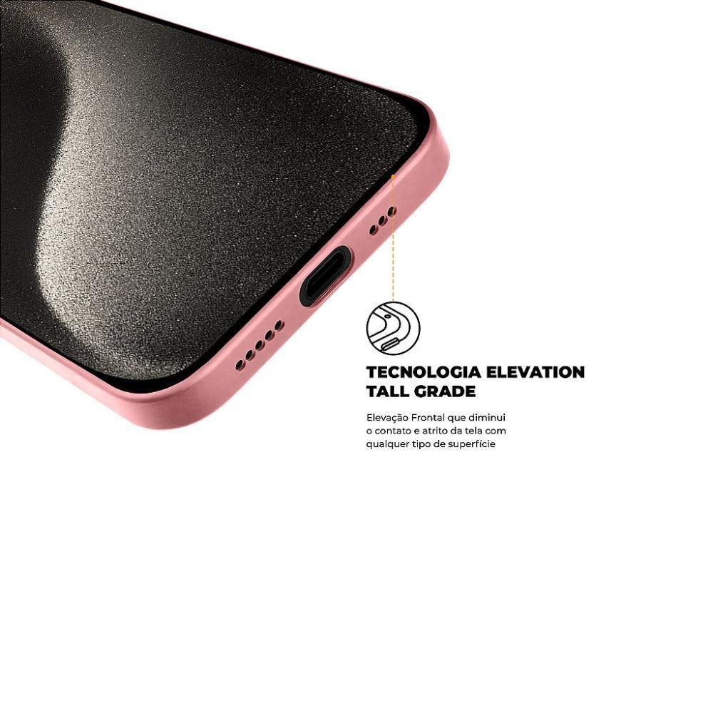 Imagem 5 de 5 do produto Capa Para Iphone 15 Pro Max - Silicon Premium Rosa - Gshield