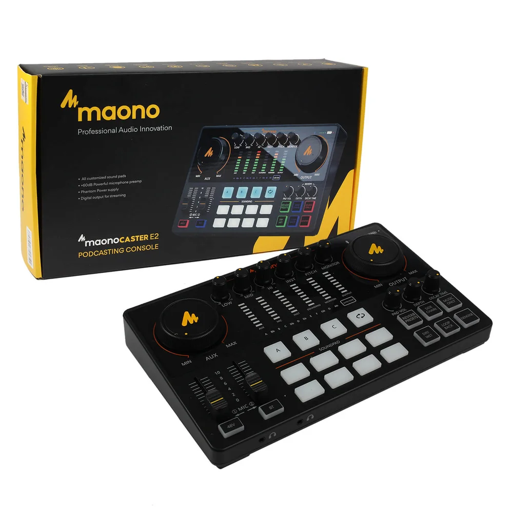 ☆MAONO CASTER AME2A 配信用ミキサーセット 新型 MAONO CASTER AME2A ポッドキャスター XLR端子 配信用ミキサー