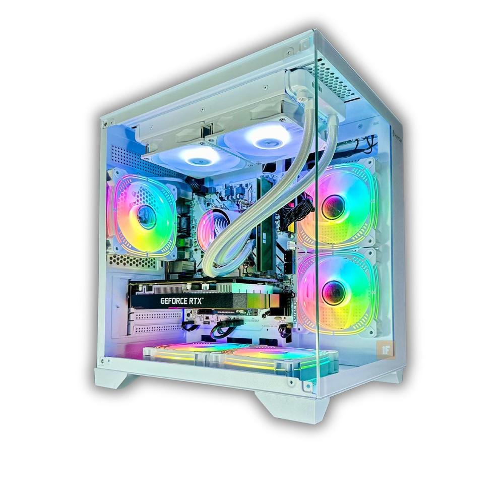 PC Gamer Aquário Branco Balão.info Ryzen 5 5500, 16GB RAM, Nvidia RTX 3050 6GB, SSD 500GB, Water Cooler 240mm, Windows 11 trial