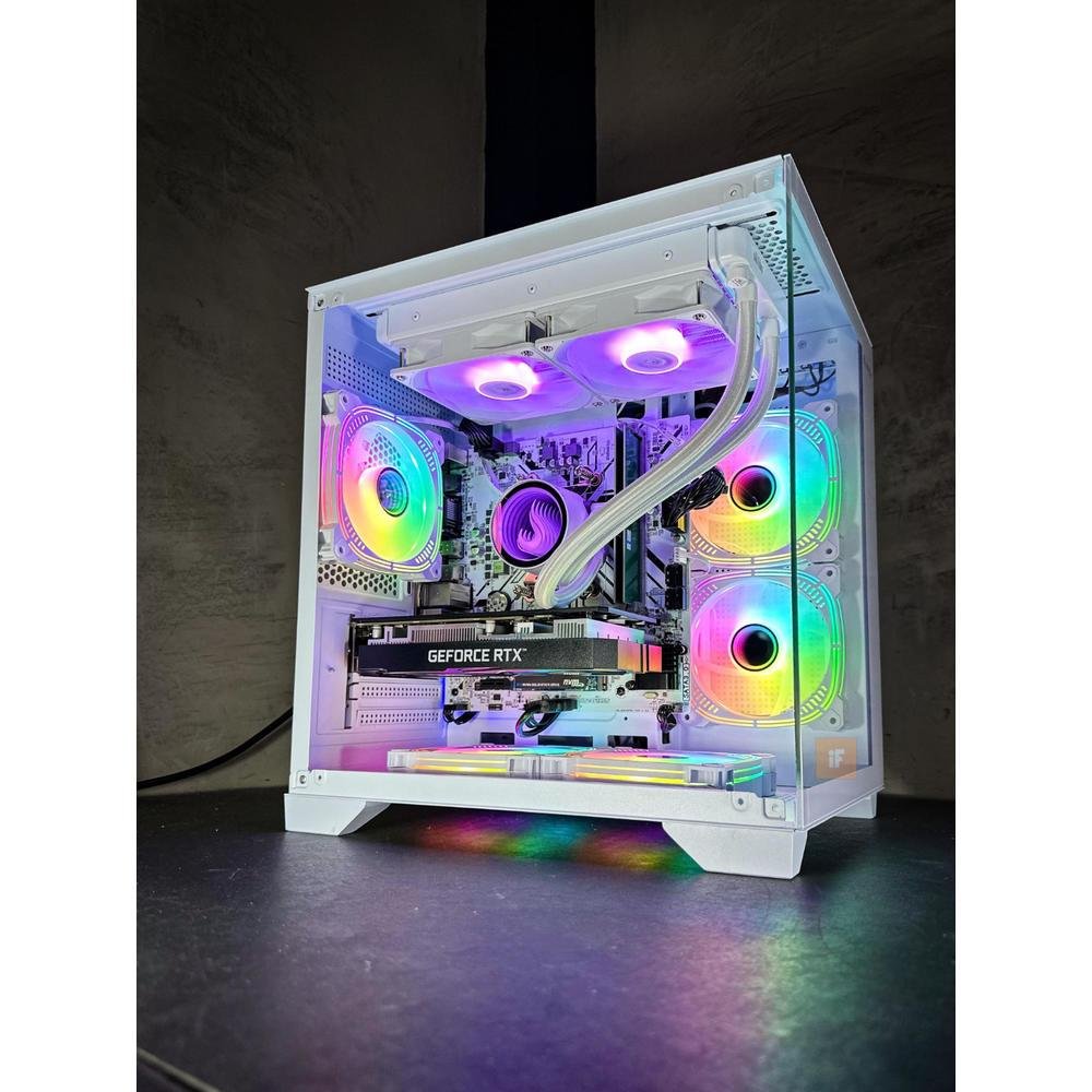 PC Gamer Aquário Branco Infotech Ryzen 5 5500, 16GB RAM, Nvidia RTX 3050 6GB, SSD 500GB, Water Cooler 240mm, Windows 11 trial - view 4