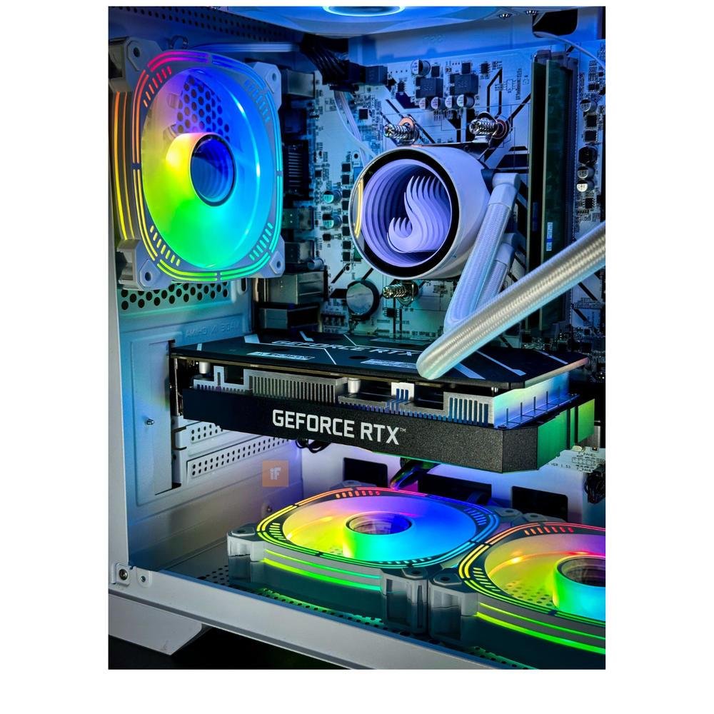 PC Gamer Aquário Branco Infotech Ryzen 5 5500, 16GB RAM, Nvidia RTX 3050 6GB, SSD 500GB, Water Cooler 240mm, Windows 11 trial - view 5