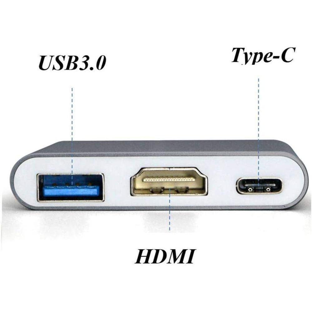 Imagem 4 de 4 do produto Cabo Adaptador Usb-c Para HDMI, Usb-c E Usb 3.0