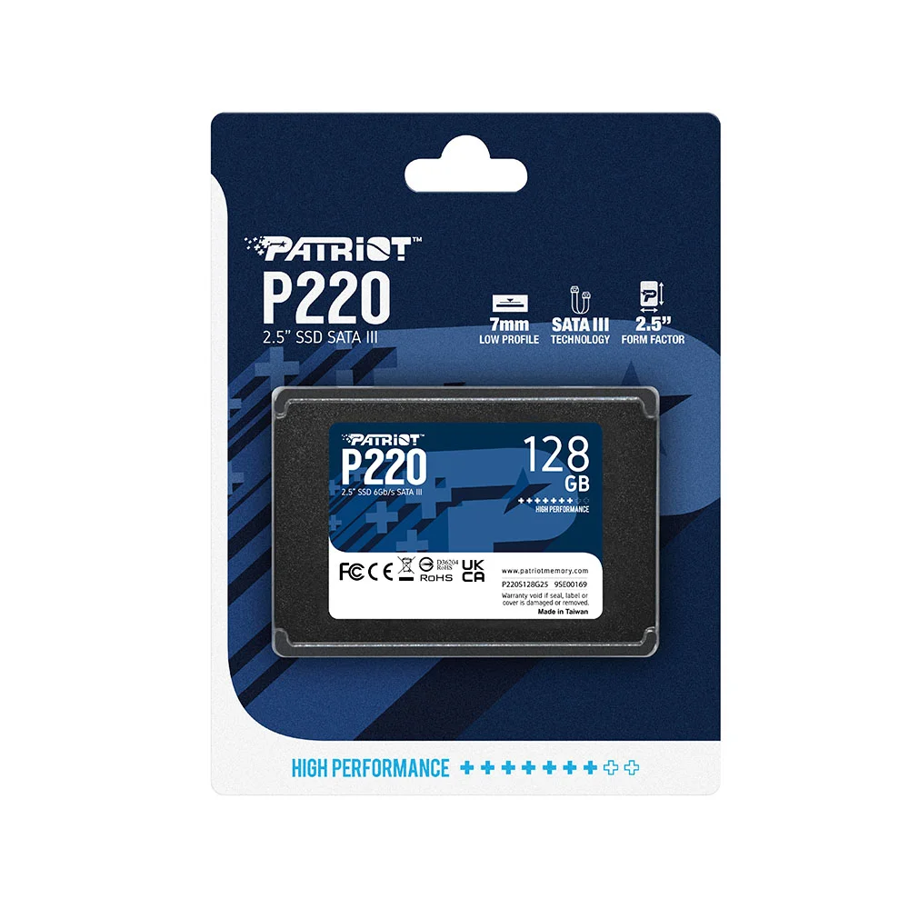Imagem 5 de 5 do produto SSD 128GB Patriot P220 500-400 Mbs