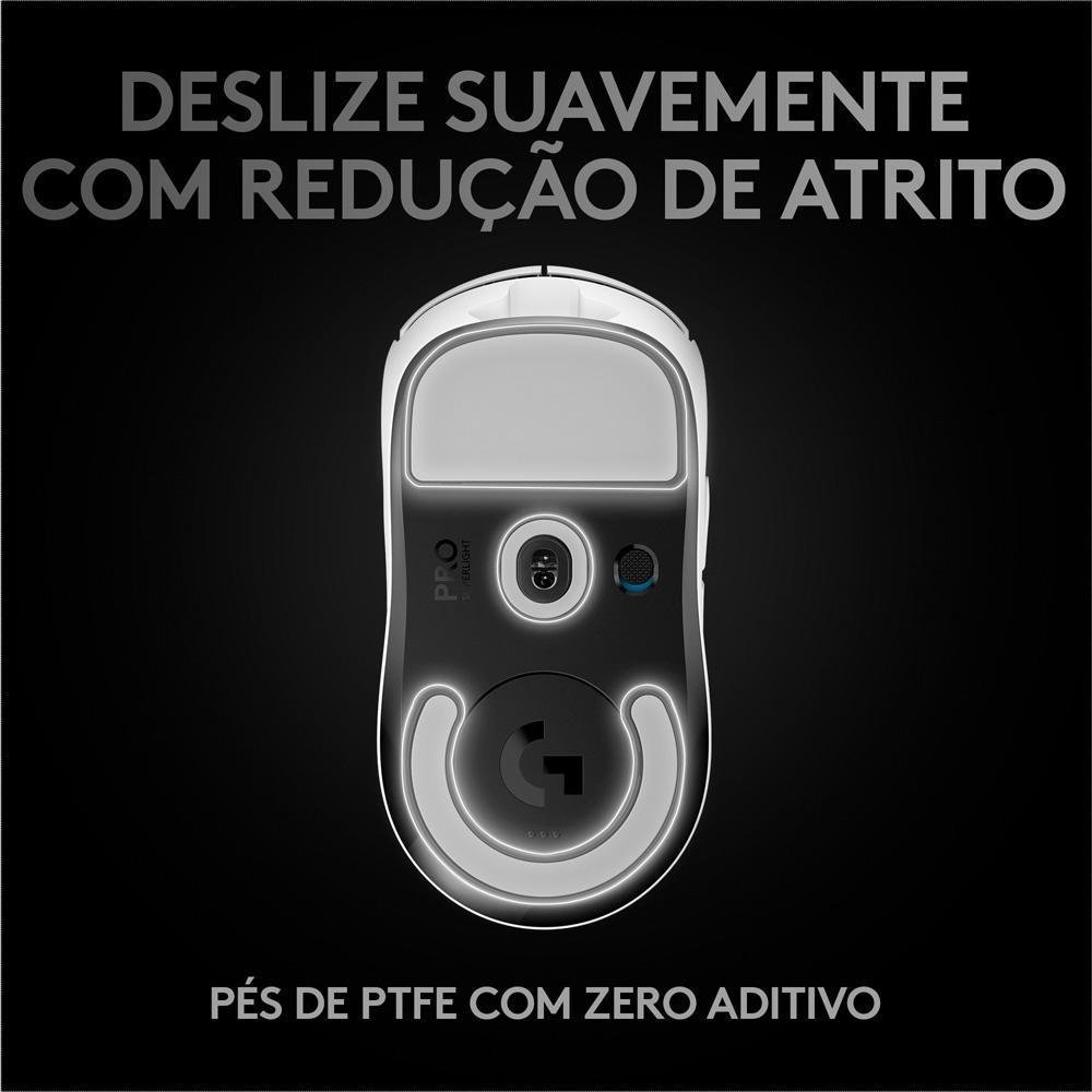 Mouse Sem Fio Gamer Logitech G Pro X Superlight, Lightspeed, 25000 Dpi, 5 Botões, Branco - 910-005941 Mouse Sem Fio Gamer Logitech G Pro X Superlight, Lightspeed, 25000 Dpi, 5 Botões, Branco - 910-005941
