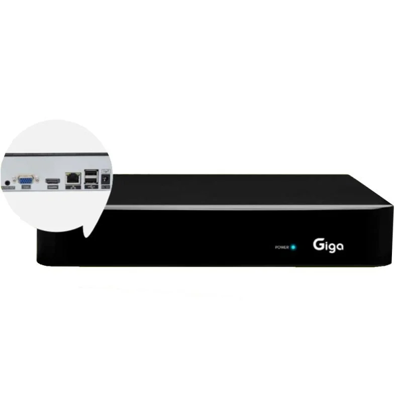 Imagem 2 de 3 do produto Cftv Nvr Giga Security 8 Canais Ip 5 Mp Gs0381 - Sem Poe