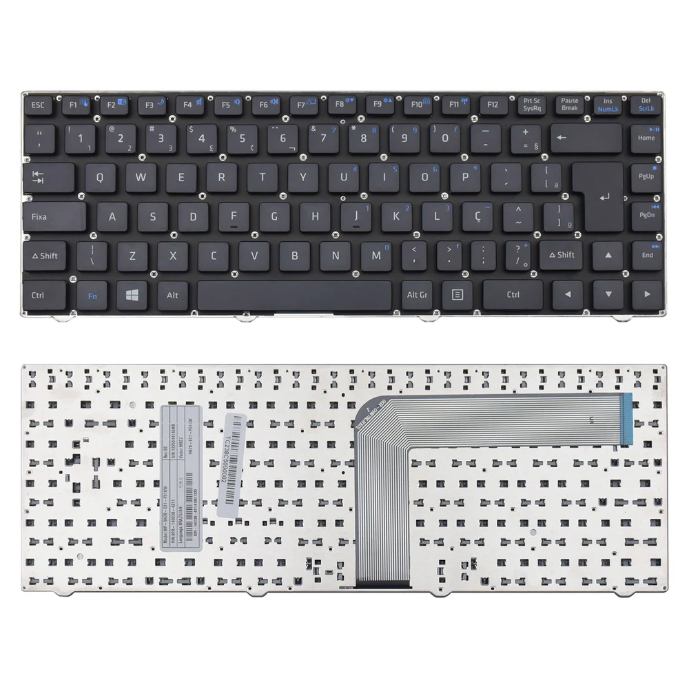 Teclado Para Notebook Positivo Stilo Xr2995 Sem Moldura Teclado Para Notebook Positivo Stilo Xr2995 Sem Moldura
