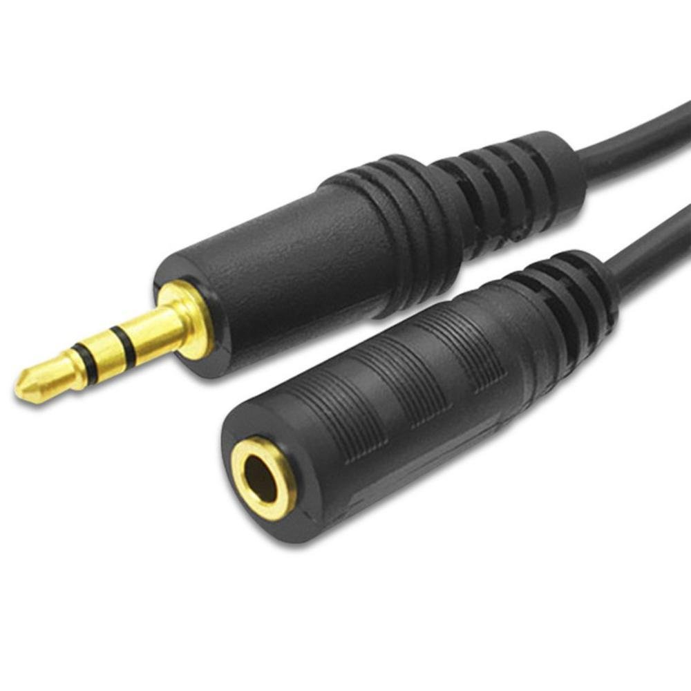 Imagem 1 de 5 do produto Cabo Extensor P2 Aúdio Som Estéreo Macho Fêmea Fone De Ouvido 1.5m 1.5 Metros Tamanho: 1.5 Metros