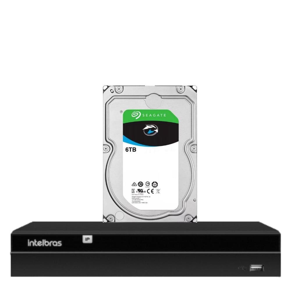 Gravador De Vídeo Digital Intelbras Nvd 1404 Com Hd 6 Tb