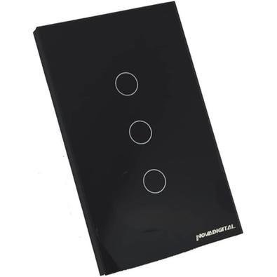 Interruptor Inteligente Wifi 3 Botões Preto Novadigital