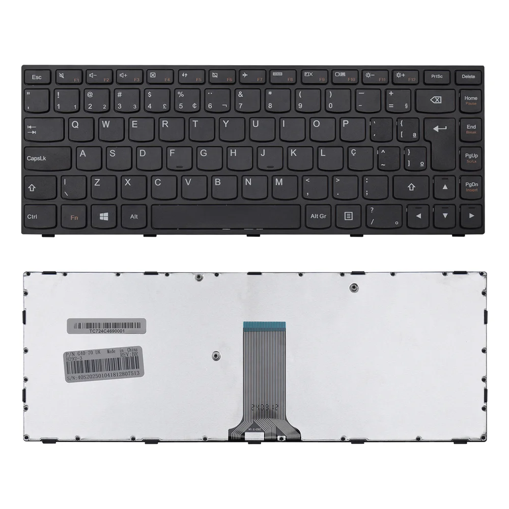 Teclado Para Notebook Lenovo Part Number 25214555 Teclado Para Notebook Lenovo Part Number 25214555