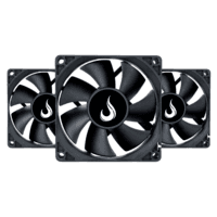Kit 3 Cooler Fan Rise Mode Black 80mm 12v Preto - Rm-bk-02-fb 2