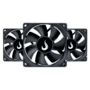 Kit 3 Cooler Fan Rise Mode Black 80mm 12v Preto - Rm-bk-02-fb 3