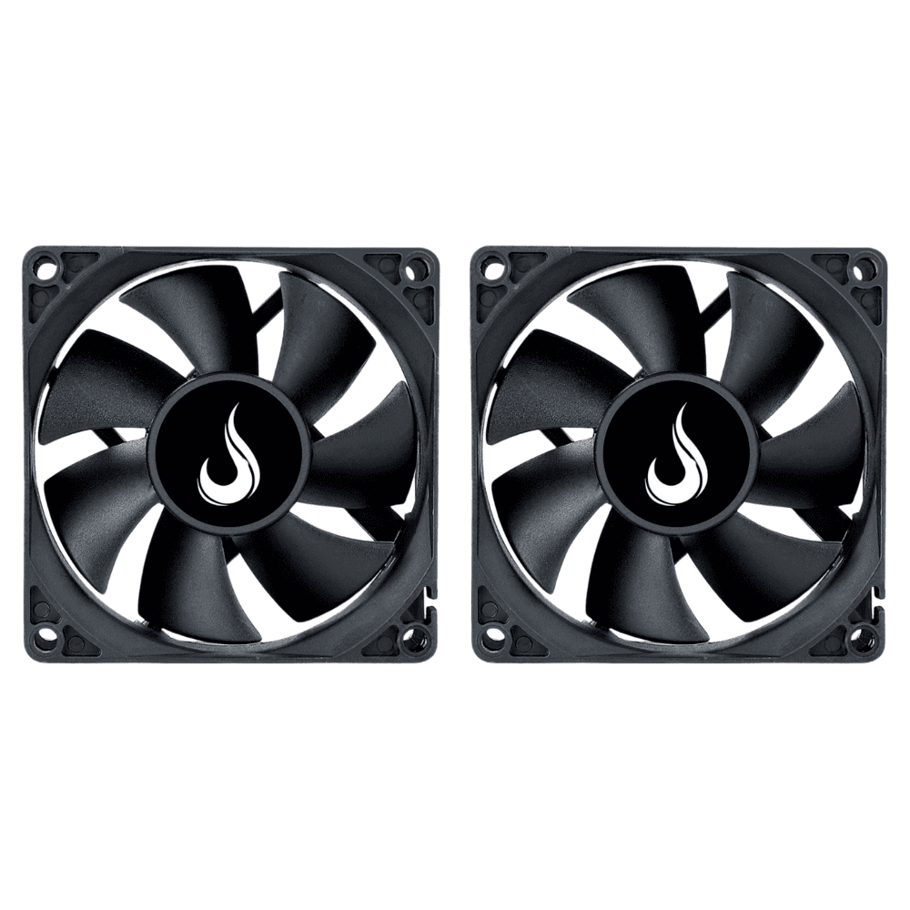 Kit 2 Cooler Fan Rise Mode Black 80mm 12v Preto - Rm-bk-02-fb 4