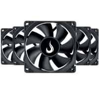 Kit 5 Cooler Fan Rise Mode Black 80mm 12v Preto - Rm-bk-02-fb 2