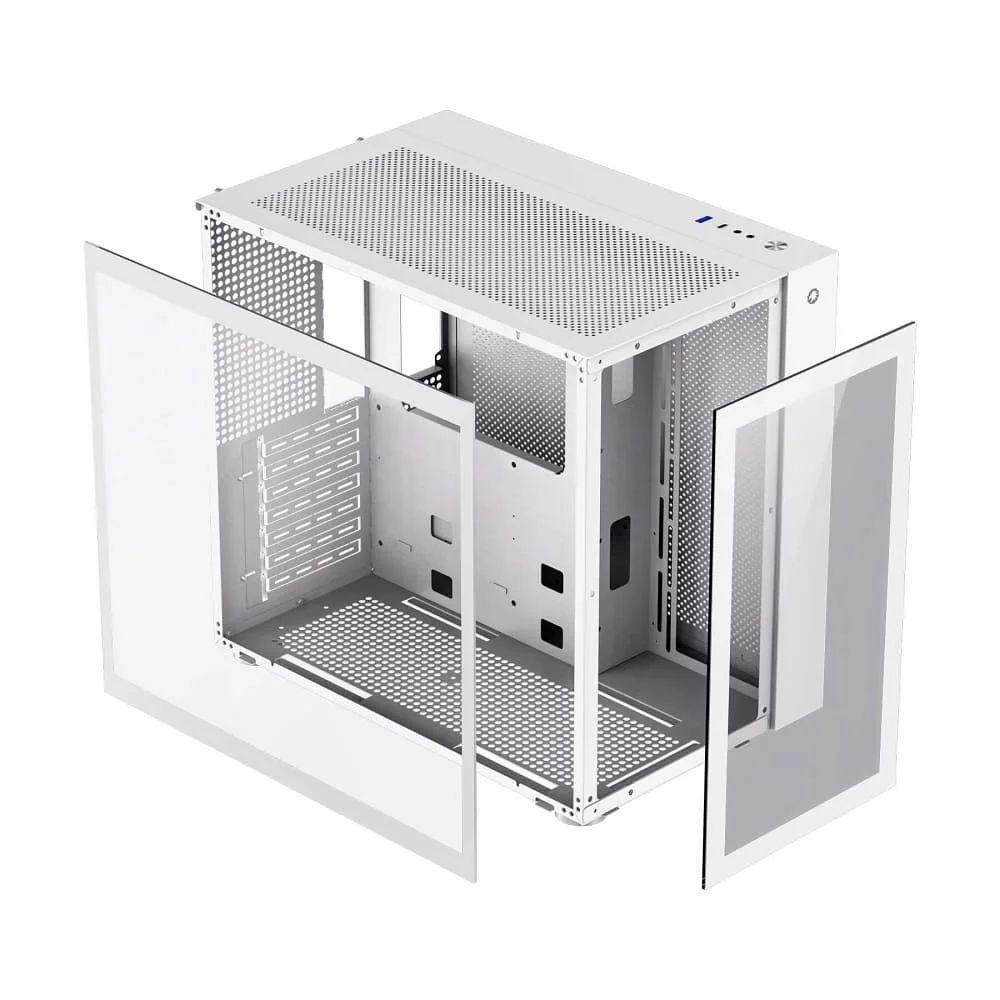 Imagem 3 de 5 do produto Gabinete Gamer Gamemax Lucent White Vidro Temperado Usb 3.0 S/ Cooler S/ Fonte - Branco