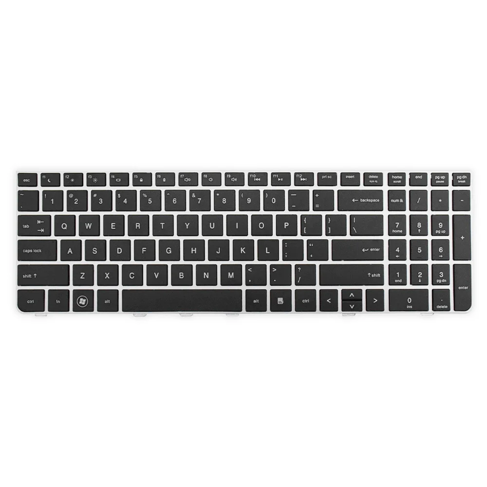 Teclado Para Notebook Hp Probook 4740s Com Moldura Teclado Para Notebook Hp Probook 4740s Com Moldura