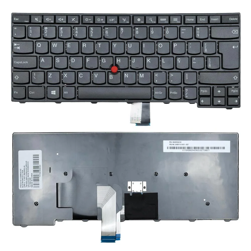 Teclado Para Notebook Lenovo Thinkpad T450s Sem Iluminação Teclado Para Notebook Lenovo Thinkpad T450s Sem Iluminação