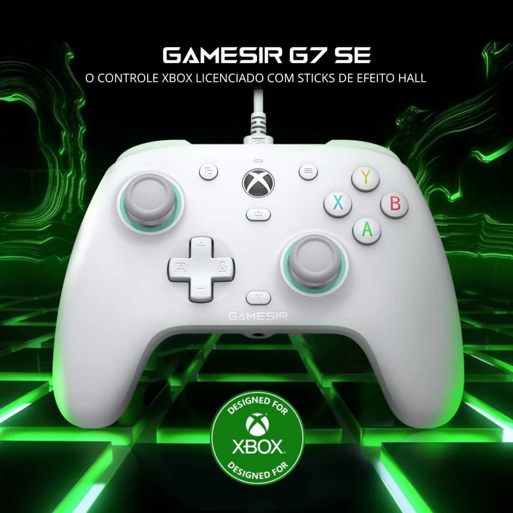 Imagem 5 de 5 do produto Controle Com Fio Gamesir G7 Se Para XBOX One X S PC Branco