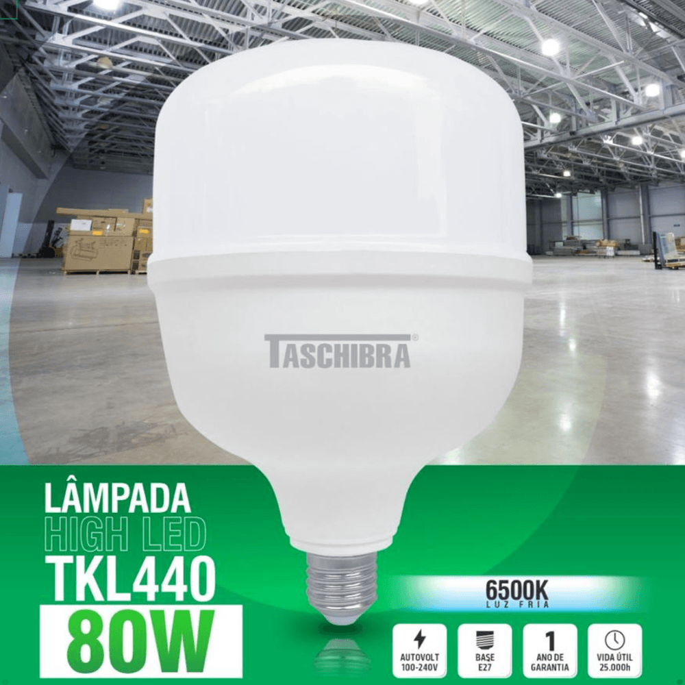 Imagem 3 de 3 do produto Lâmpada Super High LED Tkl 80w Taschibra E27 Bivolt