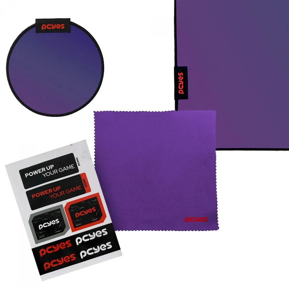 Imagem 3 de 5 do produto Mousepad Gamer PCyes Obsidian G4d Purple, 500x400mm, Tecido Com Infusão De Vidro, Pempg4d