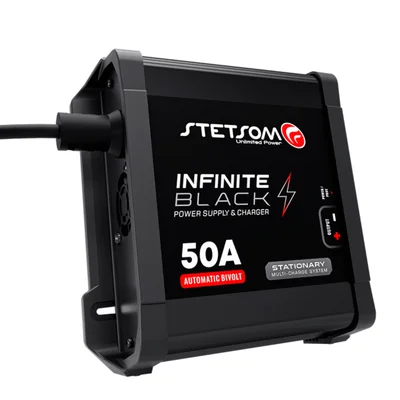 Carregador De Bateria / Fonte Stetsom Infinity Black 50a Digital