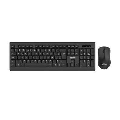 Kit Teclado E Mouse Sem Fio Com 104 Teclas, Mouse 3 Botões 1000 Dpi Padrão Plus Letron Km-1913
