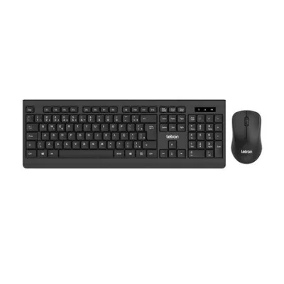 Kit Teclado E Mouse Sem Fio Com 104 Teclas, Mouse 3 Botões 1000 Dpi Padrão Plus Letron Km-1913