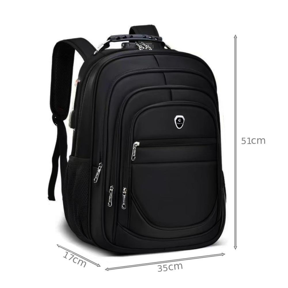 Imagem 2 de 5 do produto Mochila Grande Masculina Feminina Escolar Faculdade Trabalho Viagem Espaço Notebook Trava com Senha