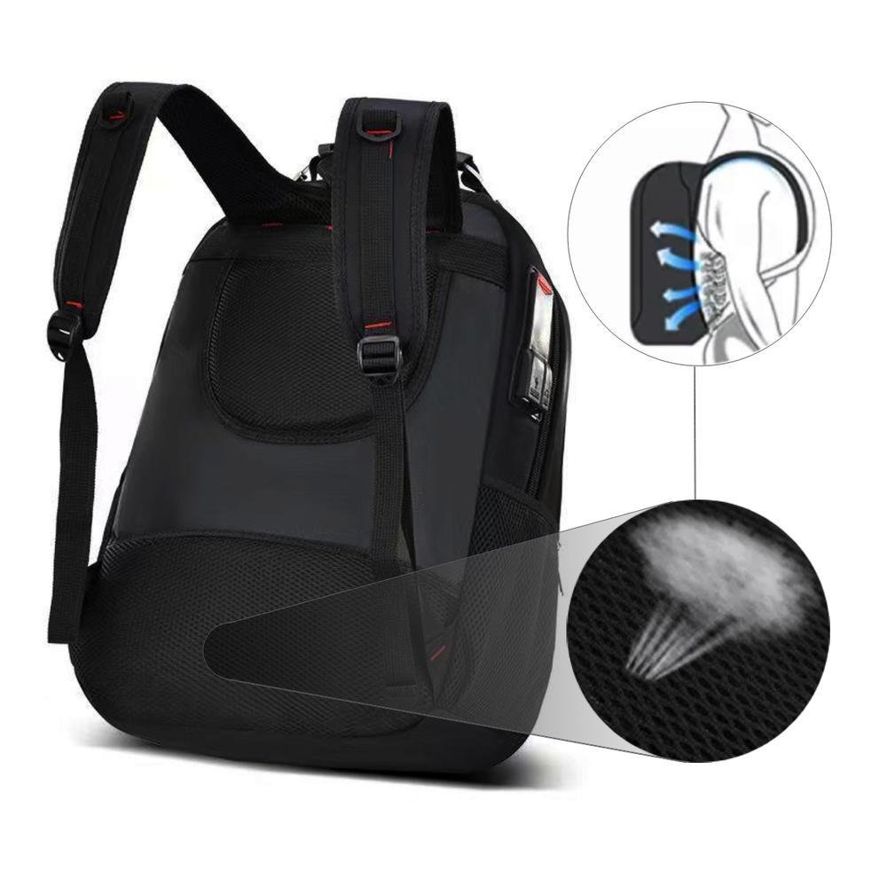 Imagem 5 de 5 do produto Mochila Grande Masculina Feminina Escolar Faculdade Trabalho Viagem Espaço Notebook Trava com Senha