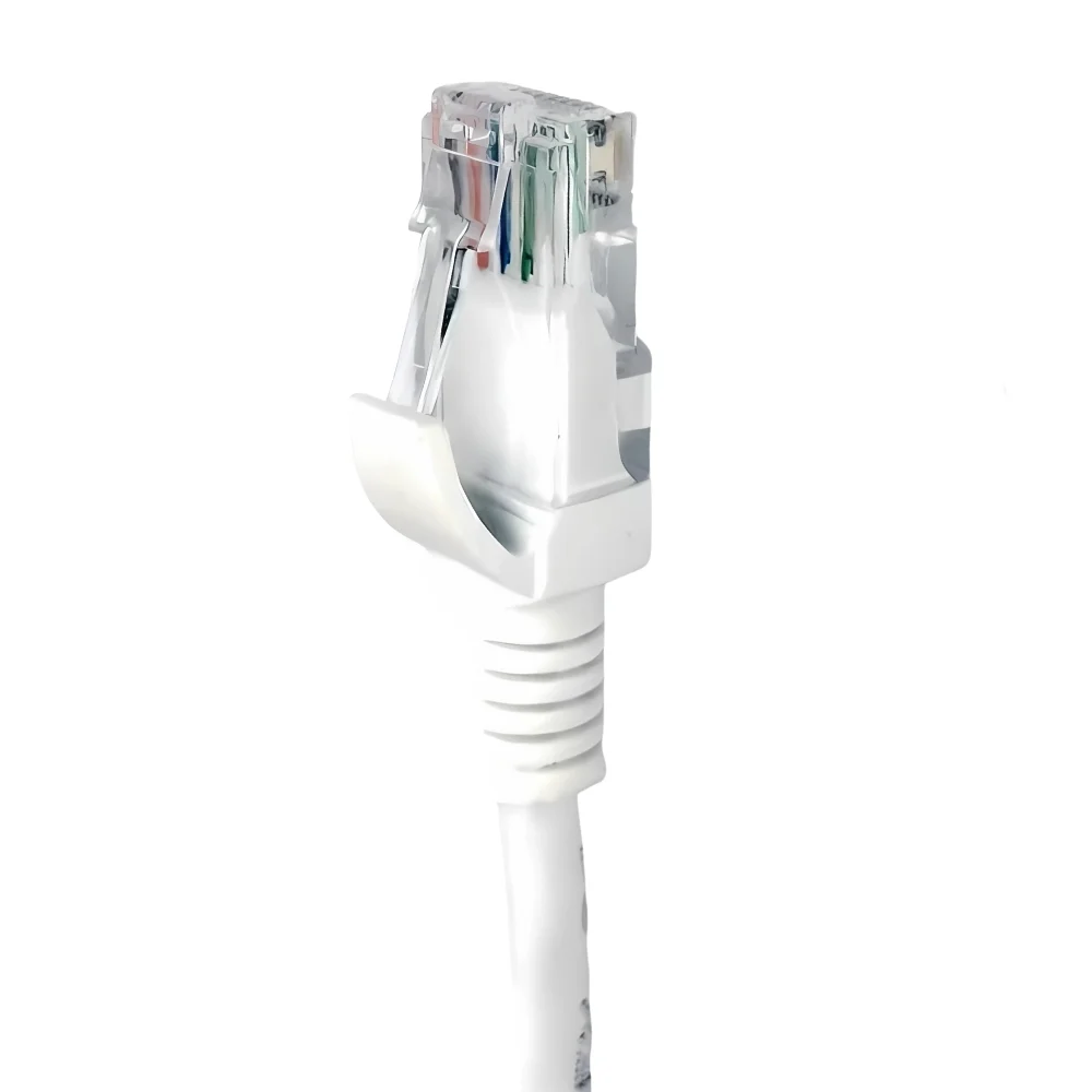 Cabo De Rede Plus Cable Patch Cord Cat6e Rj45 5 Metros Branco - PC-eth6u50wh Cabo De Rede Plus Cable Patch Cord Cat6e Rj45 5 Metros Branco - PC-eth6u50wh