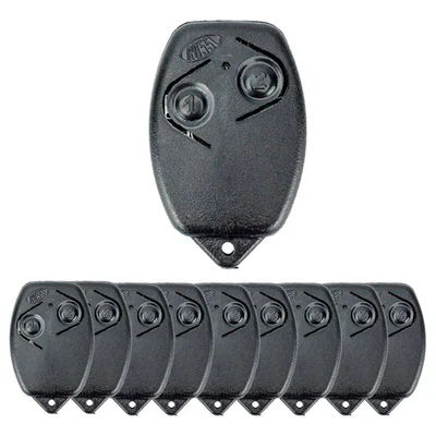Kit Com 10 Controle Remoto Rossi Para Portão Nano Dz3 Dz4 Bv Preto.