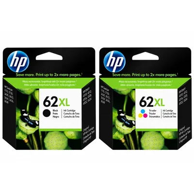Cartucho de Tinta Hp 62xl Kit Preto E Color