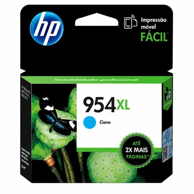 Cartucho de Tinta Hp 954xl Jato De Tinta Azul- L0s62ab
