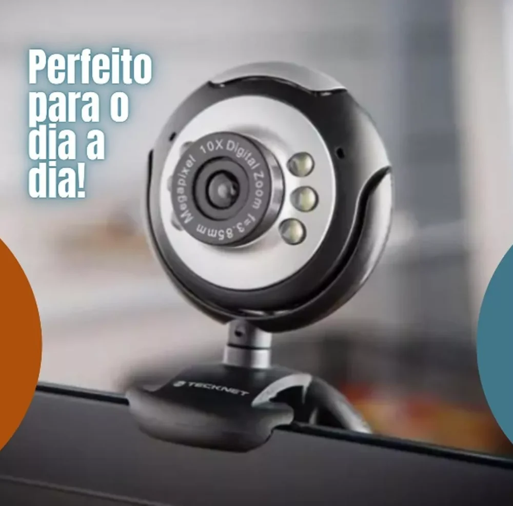 Imagem 2 de 4 do produto Webcam Câmera Full Hd 720p Alta Definição Usb 2.0
