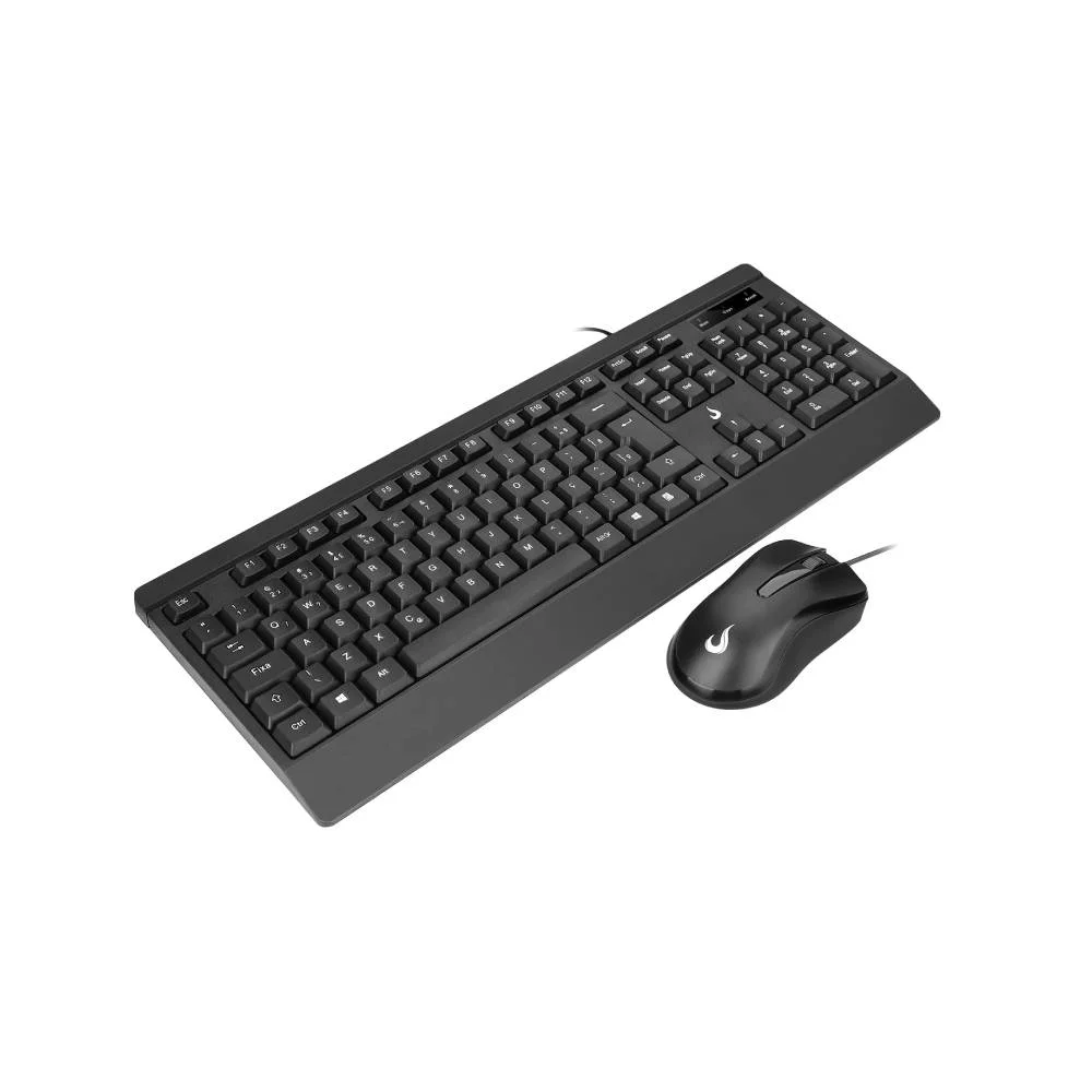 Imagem 4 de 5 do produto Kit Teclado e Mouse Office Rise Mode OF 02 USB 1000DPI ABNT2 - RM-TM-02-FB