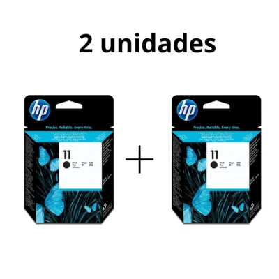 Cabeça De Impressão Hp 11 C4810a Preto 2 Unidades