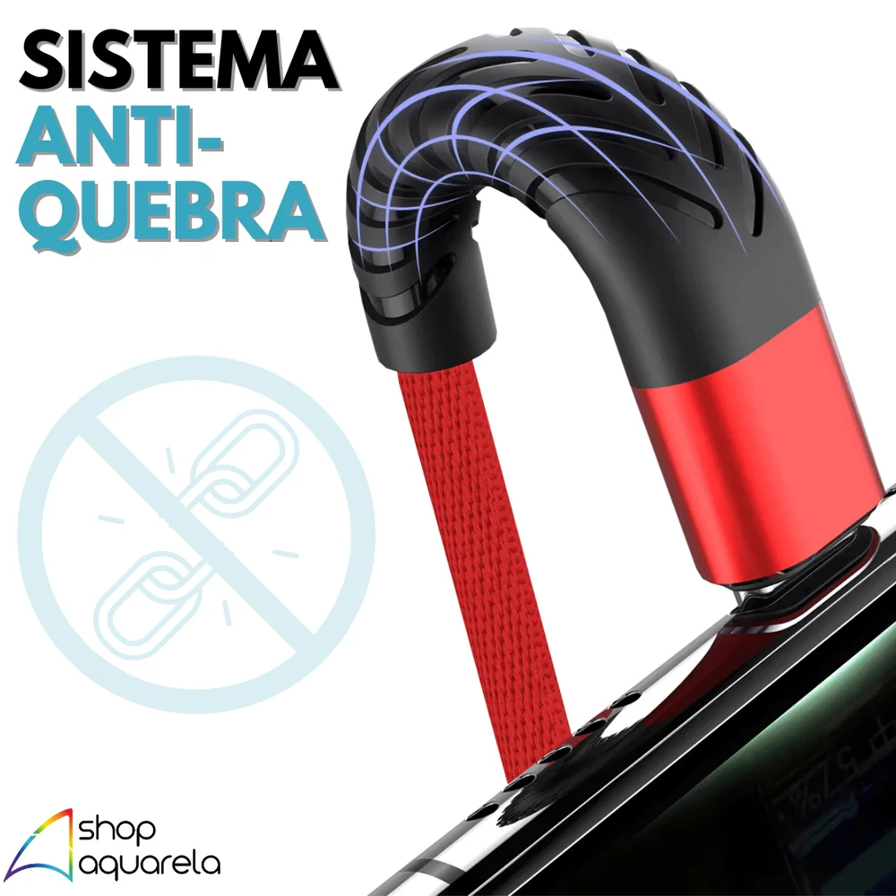 Imagem 5 de 5 do produto Cabo Carregador Para Iphone Turbo 2 Metros Reforçado