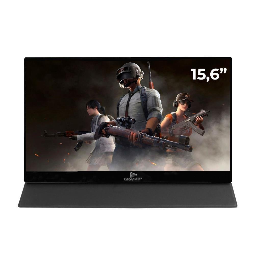 Monitor Portatil 15,6" Touch Proteção Dos Olhos Full Hd