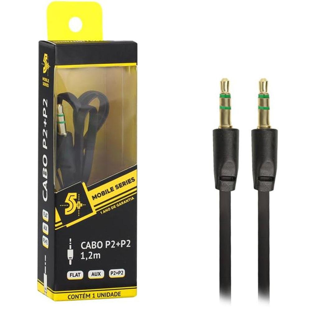 Imagem 2 de 3 do produto Cabo Auxiliar P2 1,2m Chip Sce 018.0022