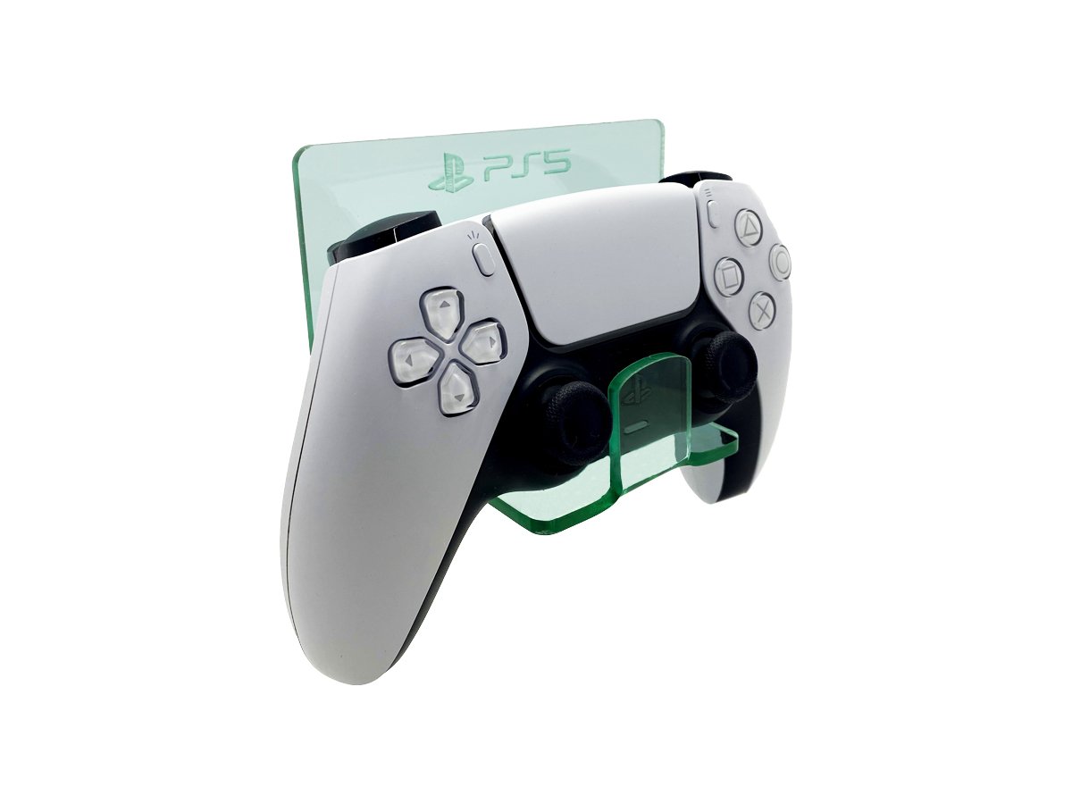 Suporte Controle Parede Playstation 5 - Ps5 - Material Acrílico Vidro (acrílico Que Imita Vidro)
