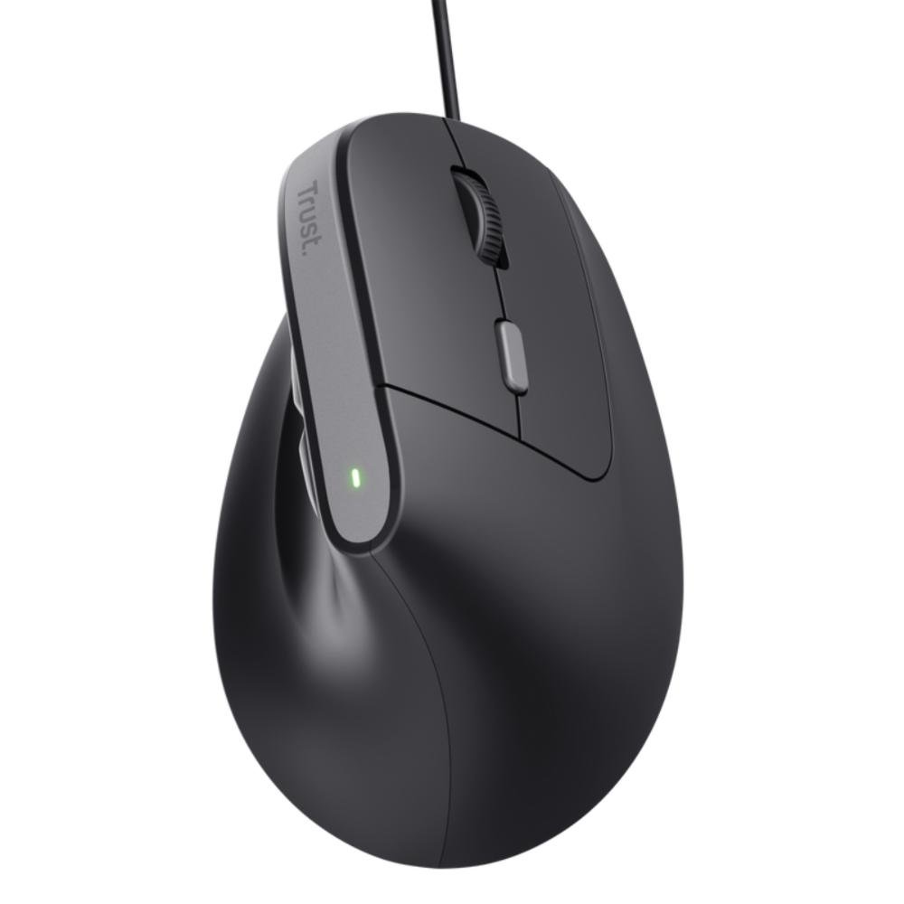 Mouse Gamer Ergonomico Usb 2400dpi 6 Botoes Bayo Ii Trust - Preto