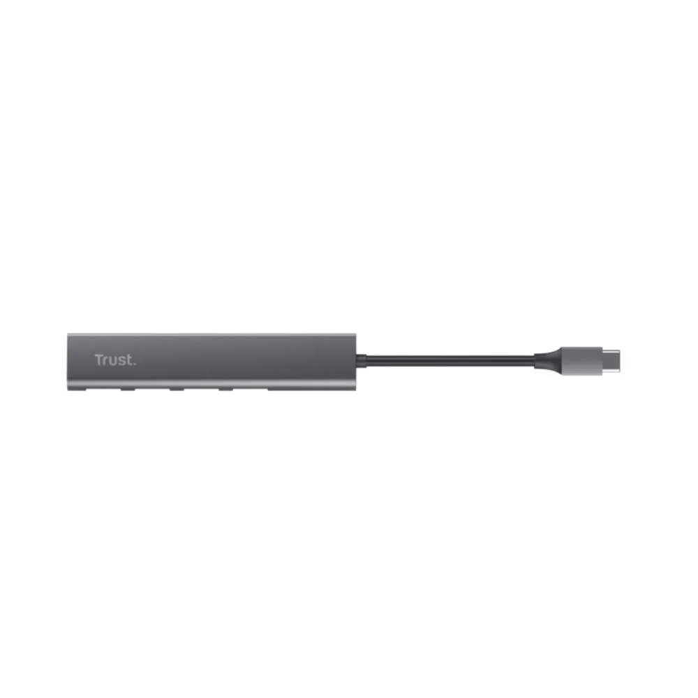 Imagem 3 de 5 do produto Hub Halyx Usb-c 4 Portas Adaptador Usb Aluminio T24948 Trust - Preto
