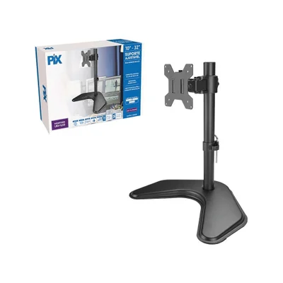 Suporte Para Monitor 10" A 32" Pix, Ajustável, Base, Preto - Px-dtme32s1