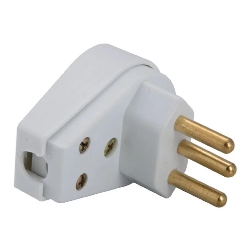 Plugue Angular 2pt 20a250v Branco Tramontina 57402011
