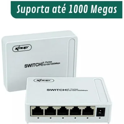 Hub Switch 5 Portas Rj45 Gigabit Rede 10/100/1000mbps Sw105 — foto 5