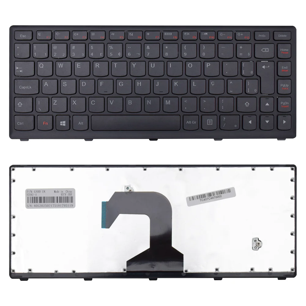 Teclado Para Notebook Lenovo Ideapad S400 Preto Teclado Para Notebook Lenovo Ideapad S400 Preto