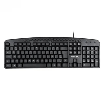 Teclado Usb Multimidia Dynamic 107 Teclas + 20 Teclas Multimidia Abnt2 Resistente A Agua 1.8m Preto - Dt141
