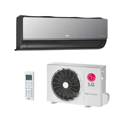 Ar Condicionado Split LG Hi Wall Inverter Voice Artcool UV Nano +AI 18.000 BTU/h Quente e Frio Monofásico Cinza Escuro Espelhado S3-W18KLR7A - 220V