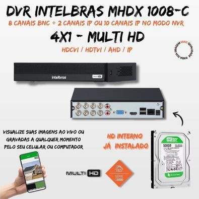 Kit 8 Câmeras Segurança Color 1080p 2.8mm Dvr Intelbras 1TB — foto 3