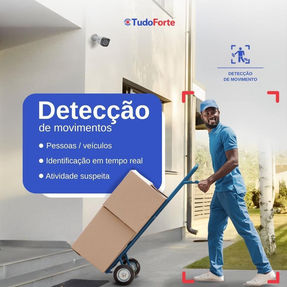 Kit 16 Câmeras Tudo Forte TF 2020 B Full HD 1080p Bullet Visão Noturna 20M Proteção IP66 Dvr Intelbras MHDX 3116-C 16 Canais HD 2TB SkyHawk